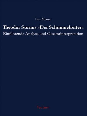 cover image of Theodor Storms "Der Schimmelreiter"